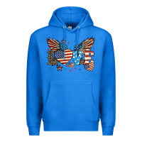True Royal Love America wings 4th of july Premium Hoodie - HowdyJamesFarm