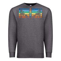 Charcoal Heather retro summer Premium Sweatshirt - TumblerDesignByShophia