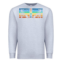 Heather Grey retro summer Premium Sweatshirt - TumblerDesignByShophia