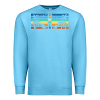 Ocean Blue retro summer Premium Sweatshirt - TumblerDesignByShophia