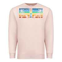 Pale Pink retro summer Premium Sweatshirt - TumblerDesignByShophia