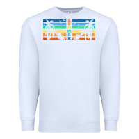 White retro summer Premium Sweatshirt - TumblerDesignByShophia