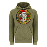 Vintage Olive Christmas Goat Vintage Hoodie - RanaPortraitStore