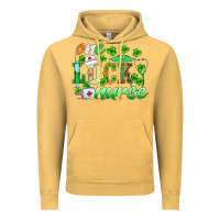 Vintage Mustard st.patricks one lucky nurse Vintage Hoodie - BarkalooDesign