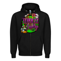 Black halloween lunch lady Zipper Hoodie - BarkalooDesign