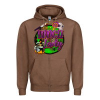 Chestnut halloween lunch lady Zipper Hoodie - BarkalooDesign