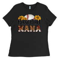 Black baseball nana Ladies Tee - HRA Design Shop