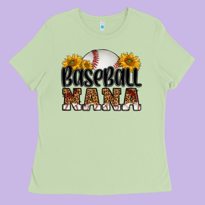 Baseball Nana Ladies Tee Designed By Hra Design Shop