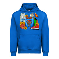 Cobalt Basketball Coffee cup Urban Hoodie - FaDigitalArtStudio
