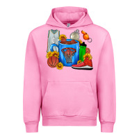 Fuchsia Pink Basketball Coffee cup Urban Hoodie - FaDigitalArtStudio