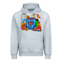 Heather Grey Basketball Coffee cup Urban Hoodie - FaDigitalArtStudio