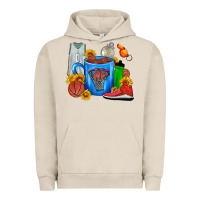 Pigment French Oak Basketball Coffee cup Urban Hoodie - FaDigitalArtStudio