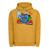 Pigment Peanut Butter Basketball Coffee cup Urban Hoodie - FaDigitalArtStudio