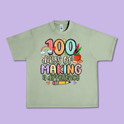 100 Days Of Making A Difference Urban Heavy Tee Designed By Maliassmallbusiness