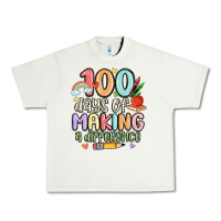 Pistachio 100 days of making a difference Urban Heavy Tee - MaliasSmallBusiness
