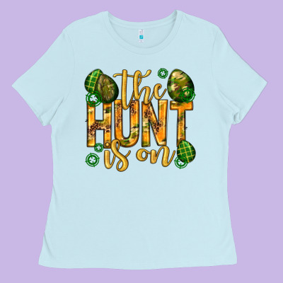 The Hunt Is On Easter Ladies Tee Designed By Neo Western