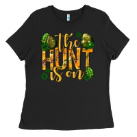 Black The hunt is on Easter Ladies Tee - Neo Western