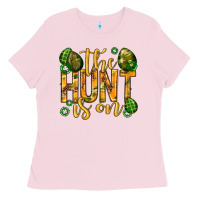 Bubblegum Pink The hunt is on Easter Ladies Tee - Neo Western