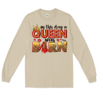 Mushroom on this day a queen was born Long Sleeve Tee - NancyCooperArtShop