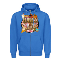 True Royal fall  lunch lady Zipper Hoodie - BarkalooDesign