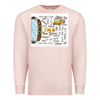 Pale Pink i'm a bus driver school bus Premium Sweatshirt - TumblerDesignByShophia