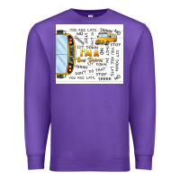 Purple i'm a bus driver school bus Premium Sweatshirt - TumblerDesignByShophia