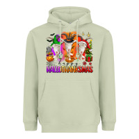 Matcha happy hallothanksmas goats Heavyweight Hoodie - texasbilliewilder