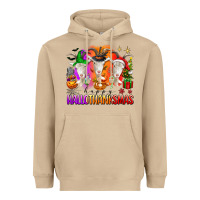 Mushroom happy hallothanksmas goats Heavyweight Hoodie - texasbilliewilder