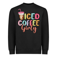 Black iced coffee girly Heavyweight Sweatshirt - MaliasSmallBusiness