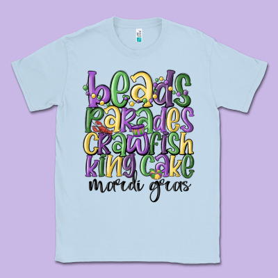 Beads Parades Crawfish King Cake Mardi Gras Classic Tee Designed By Maliassmallbusiness