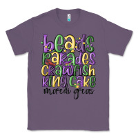 Lavender beads parades crawfish king cake mardi gras Classic Tee - MaliasSmallBusiness