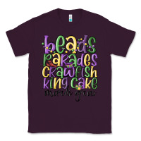 Plum beads parades crawfish king cake mardi gras Classic Tee - MaliasSmallBusiness