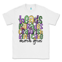 White beads parades crawfish king cake mardi gras Classic Tee - MaliasSmallBusiness