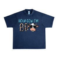 Navy holy cow i'm bro Urban Heavy Tee - MaliasSmallBusiness