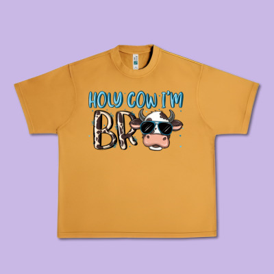 Holy Cow I'm Bro Urban Heavy Tee Designed By Maliassmallbusiness