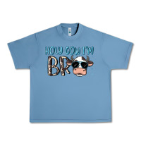 Pebble Blue holy cow i'm bro Urban Heavy Tee - MaliasSmallBusiness