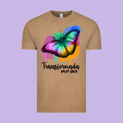 Transformada Por Dios Vintage Tee Designed By Jahusdesignshop