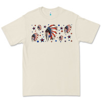 Bone patriotic native American headdress 16oz libbey cup Premium Tee - HRA Design Shop