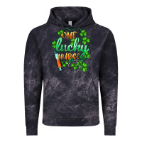Cloud Black st.patricks one lucky nurse Vintage Hoodie - BarkalooDesign