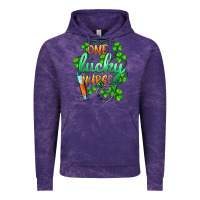 Cloud Purple st.patricks one lucky nurse Vintage Hoodie - BarkalooDesign