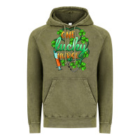 Vintage Olive st.patricks one lucky nurse Vintage Hoodie - BarkalooDesign