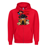 Red senior 2023 gnome Zipper Hoodie - BarkalooDesign