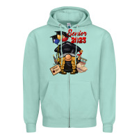Seafoam senior 2023 gnome Zipper Hoodie - BarkalooDesign