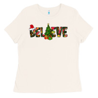 Bone believe christmas Ladies Tee - CowhideDigitalArt
