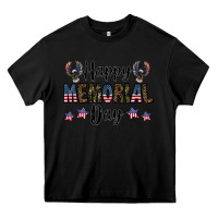 Black happy memorial day Heavy Core Tee - CowhideDigitalArt