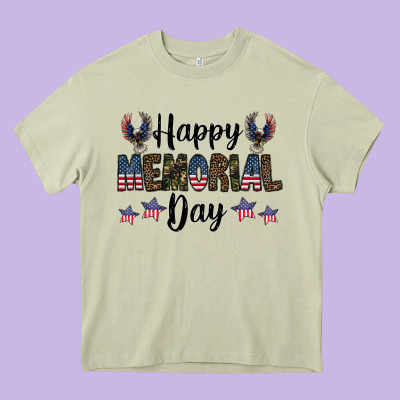 Happy Memorial Day Heavy Core Tee Designed By Cowhidedigitalart