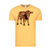 Vintage Mustard red angus calf Vintage Tee - LillyAllenDesigns