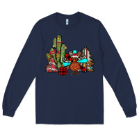Navy christmas turkey Long Sleeve Tee - JahusDesignShop