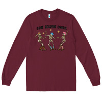 Burgundy boot scctin' boogie Long Sleeve Tee - MaliasSmallBusiness