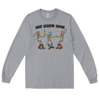 Heather Grey boot scctin' boogie Long Sleeve Tee - MaliasSmallBusiness
